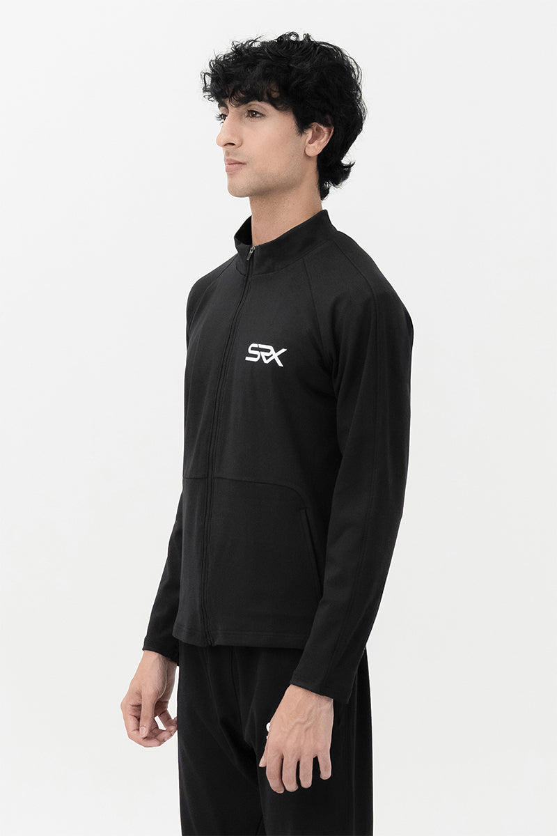 Crescendo Track Jacket - Midnight Black