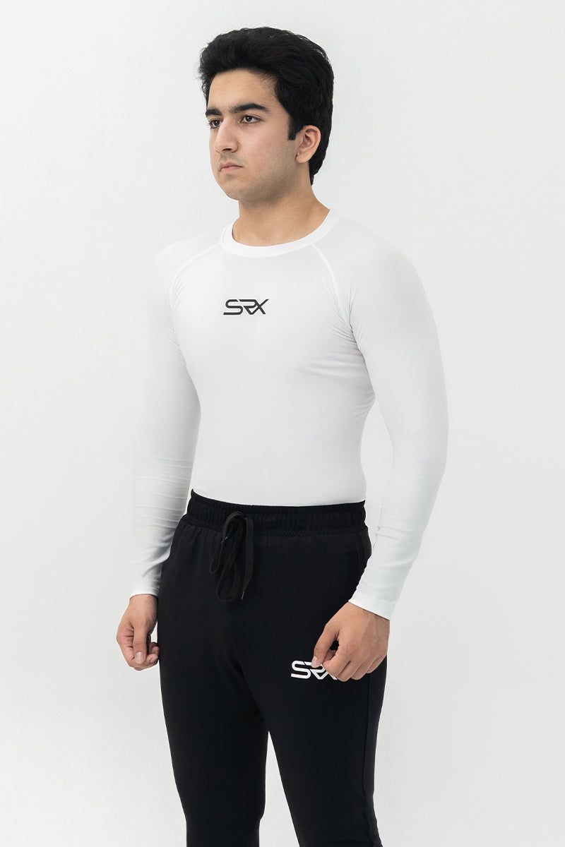 Full-Sleeves Compression - White