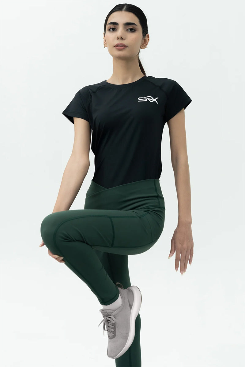 Ethereal Soft Leggings - Criss Cross Belt