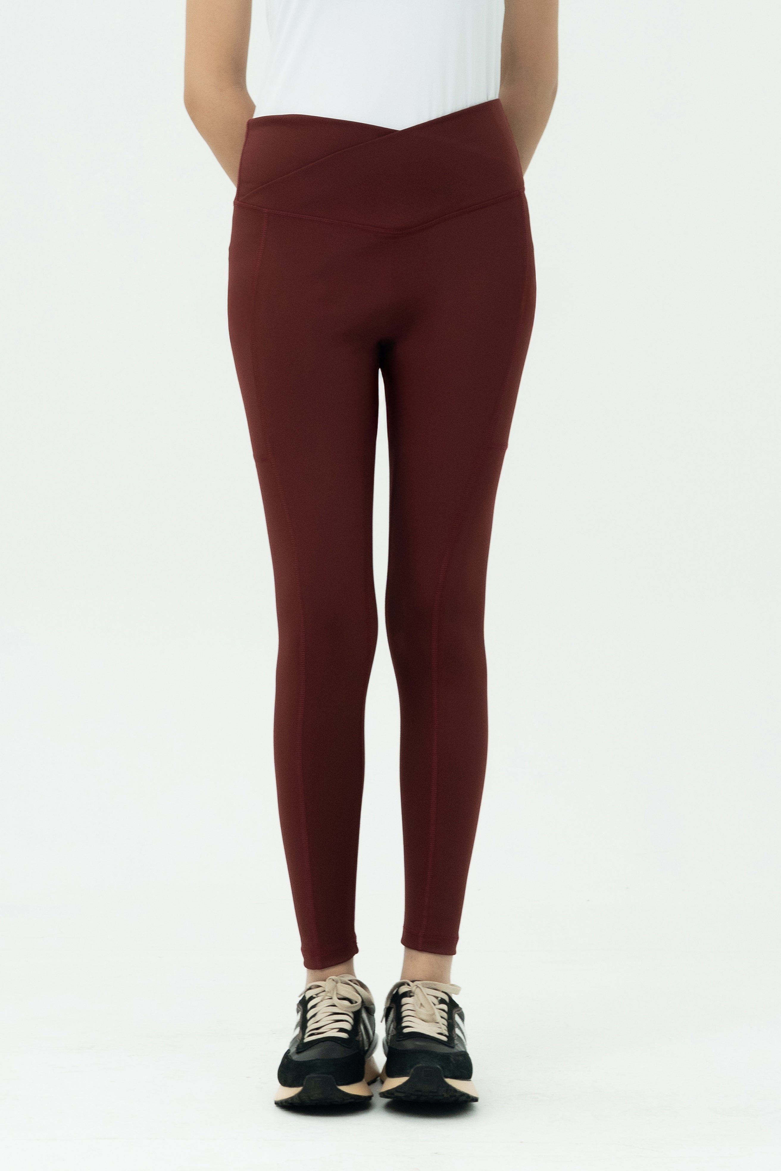 Ethereal Soft Leggings - Criss Cross Belt