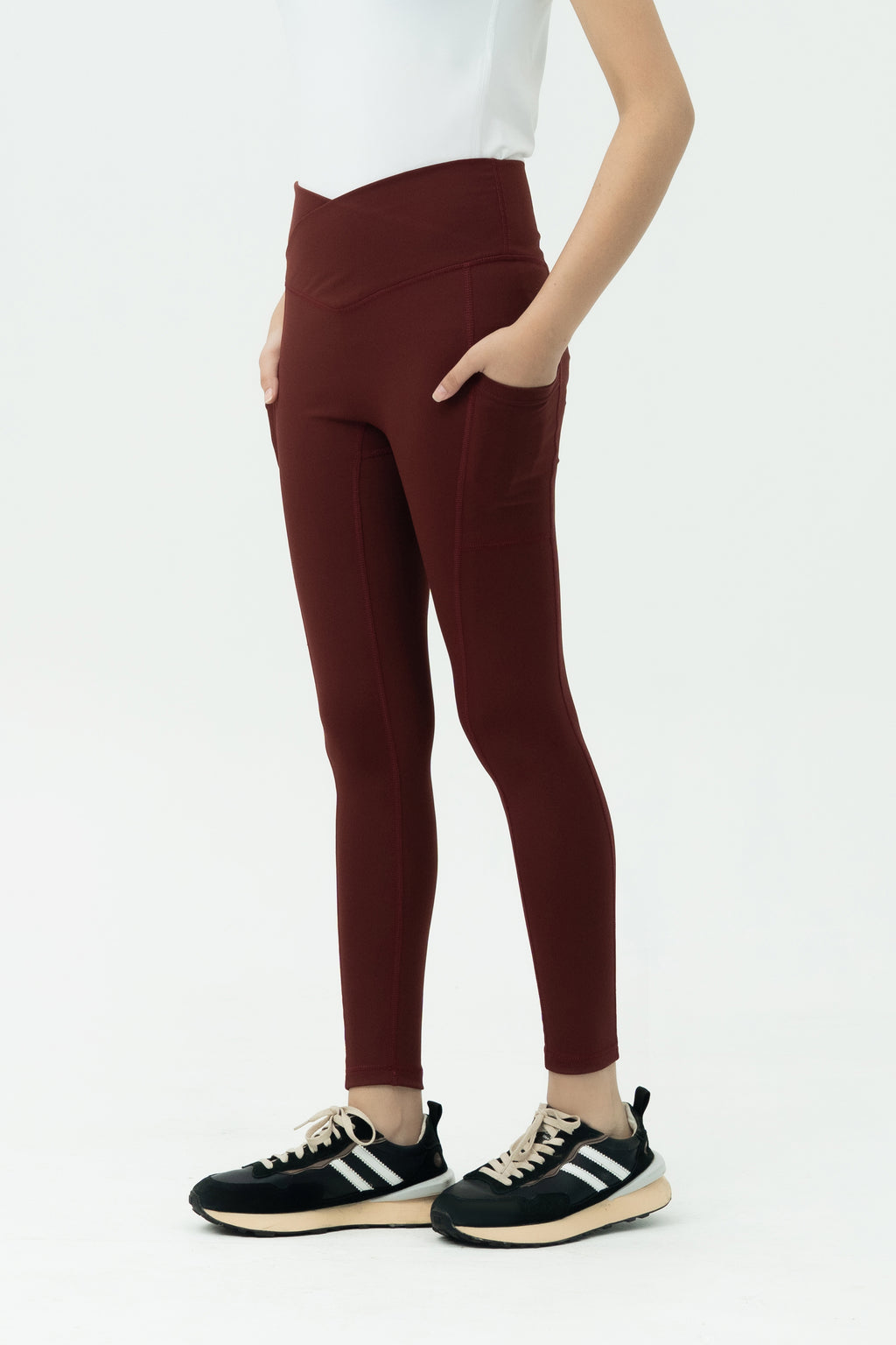 Ethereal Soft Leggings - Criss Cross Belt