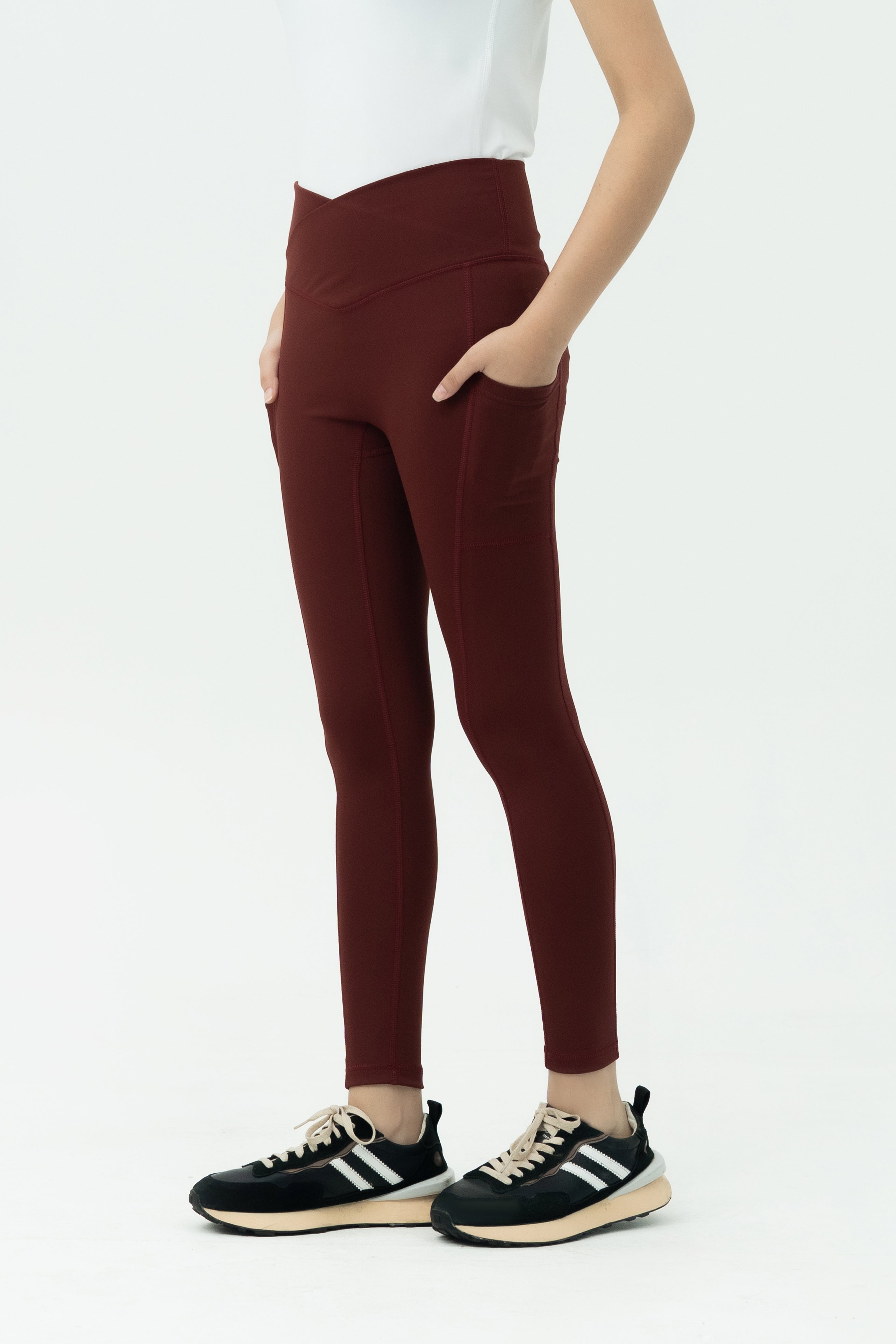 Ethereal Soft Leggings - Criss Cross Belt