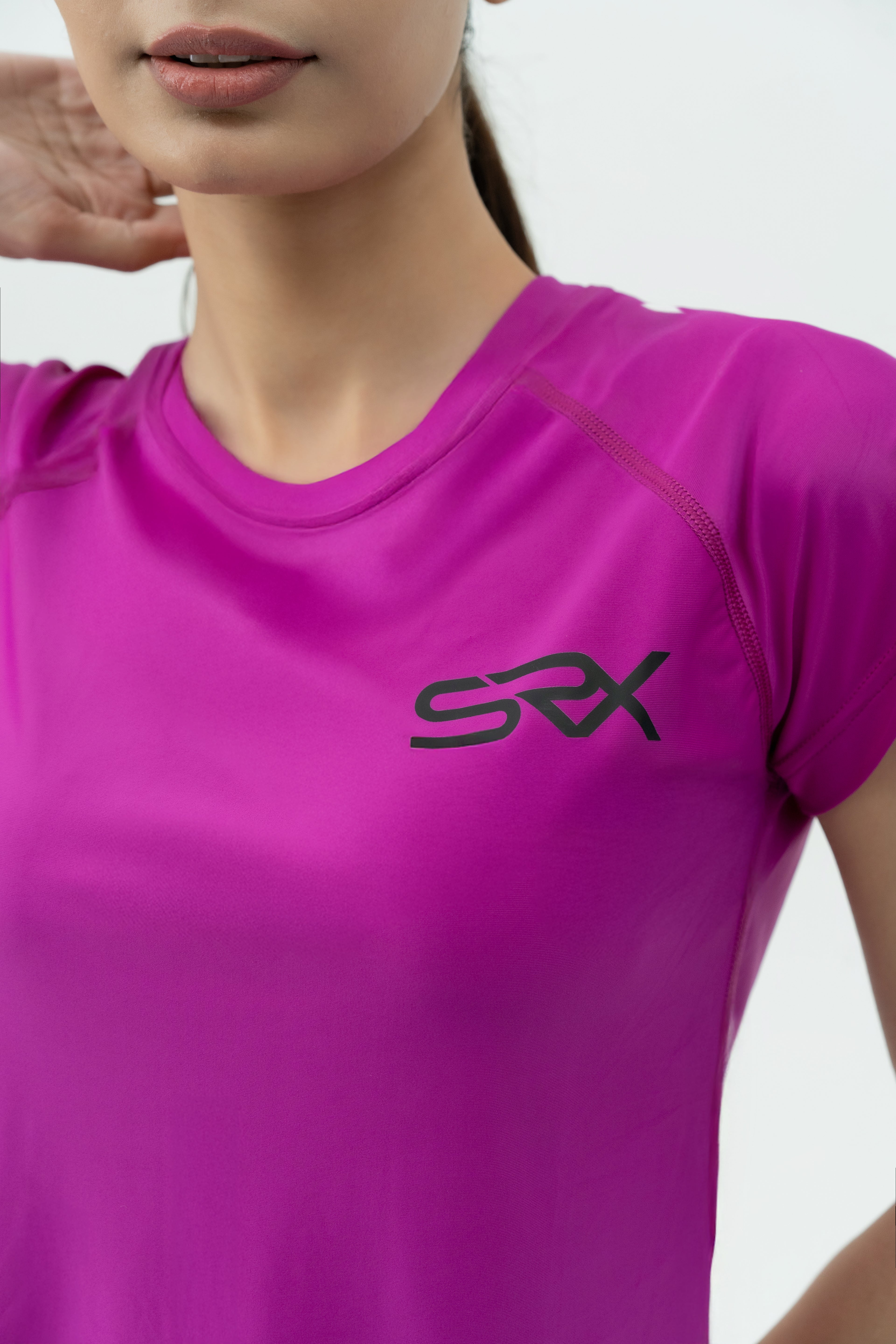 Slim Fit T-Shirt - Dark Fuchsia