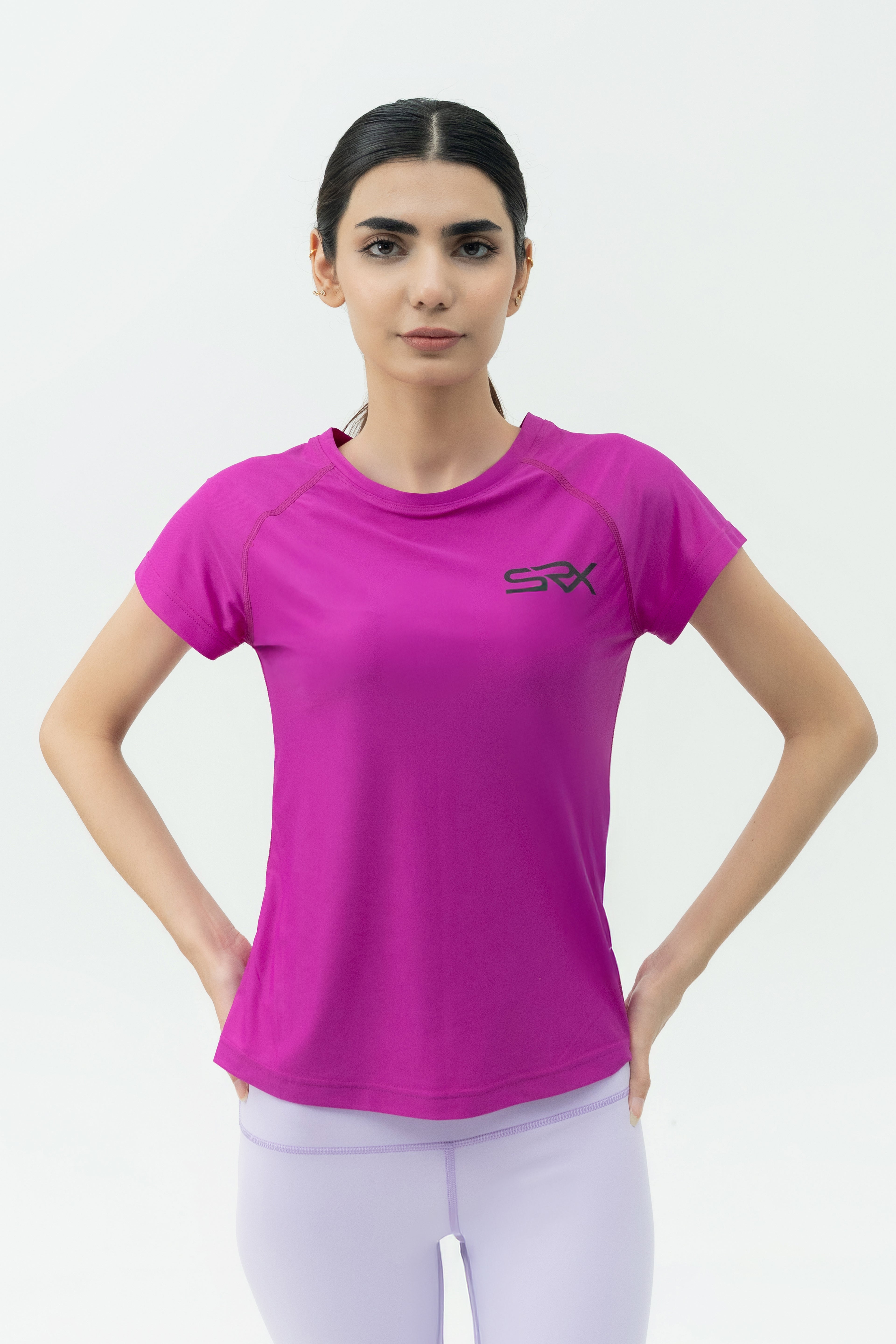 Slim Fit T-Shirt - Dark Fuchsia