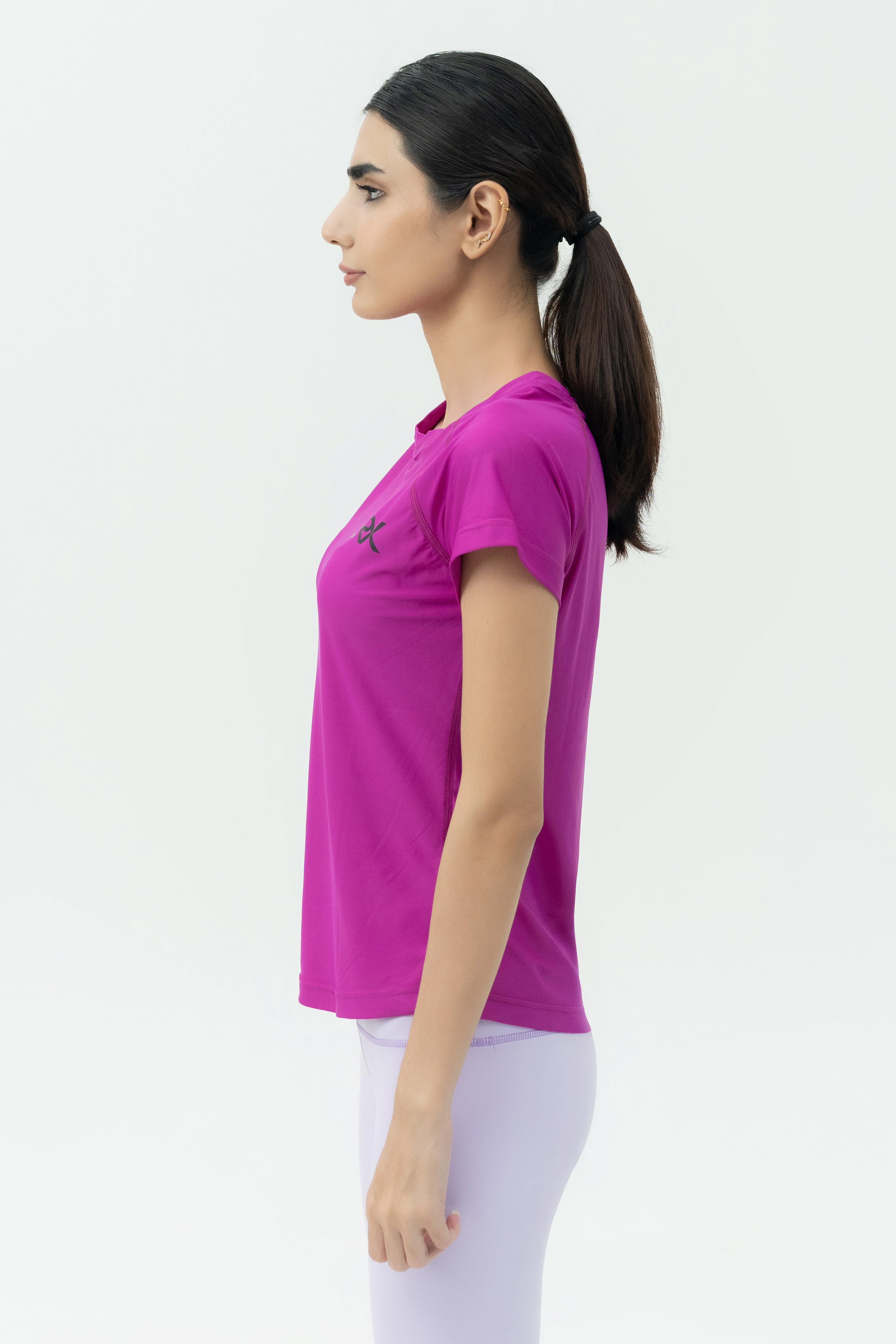 Slim Fit T-Shirt - Dark Fuchsia