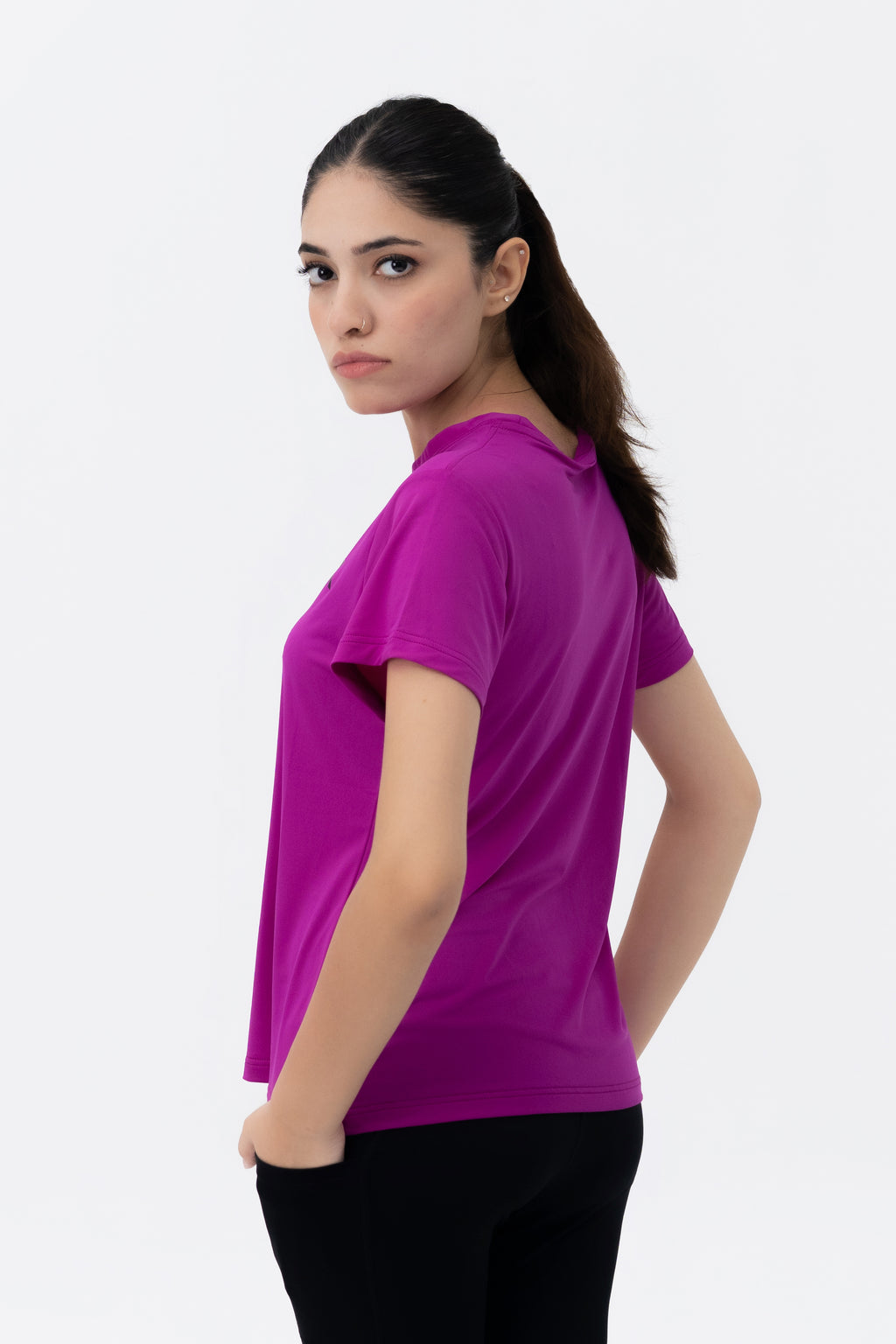 Regular Fit T-Shirt - Dark Fuchsia