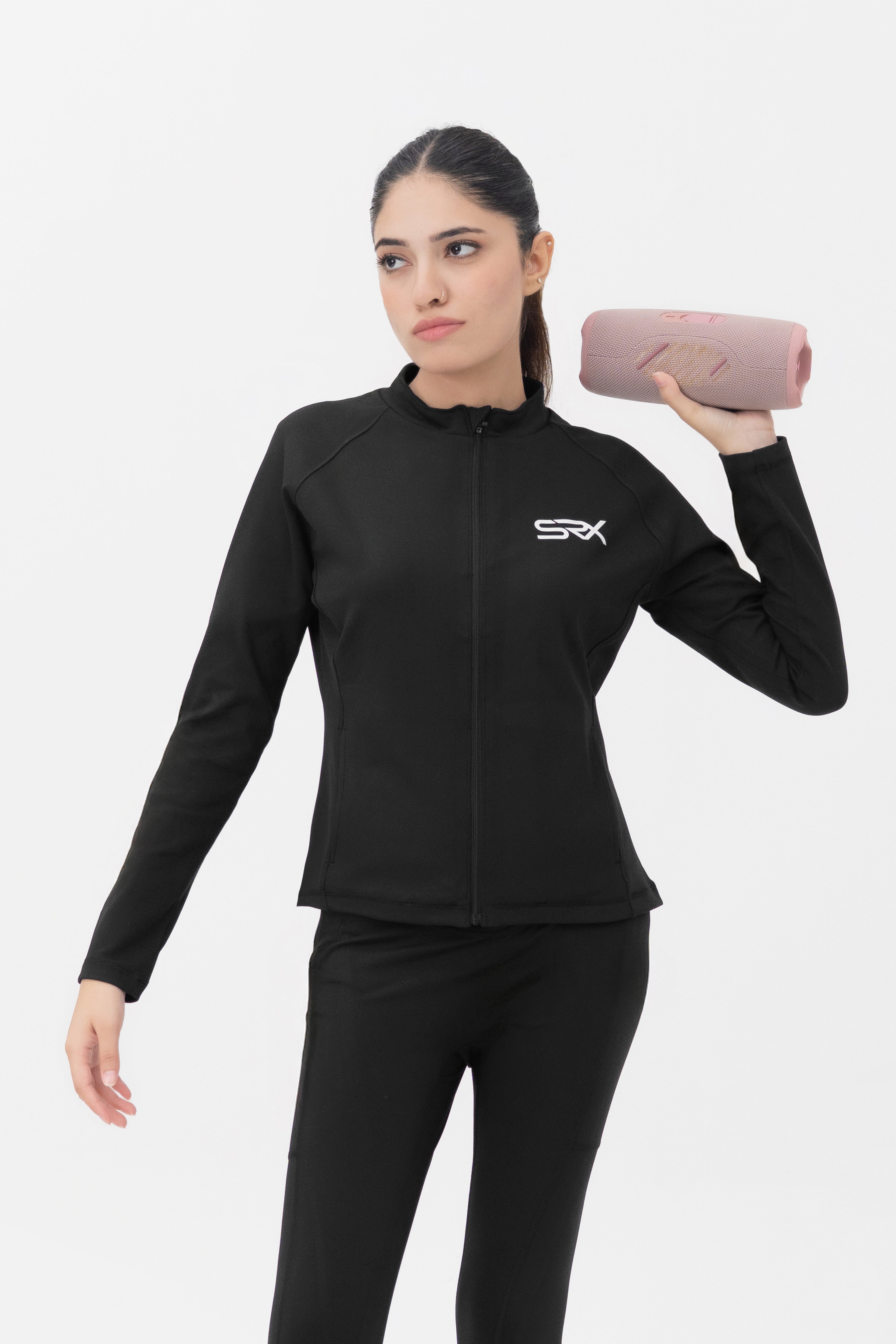 Crescendo Track Jacket - Midnight Black