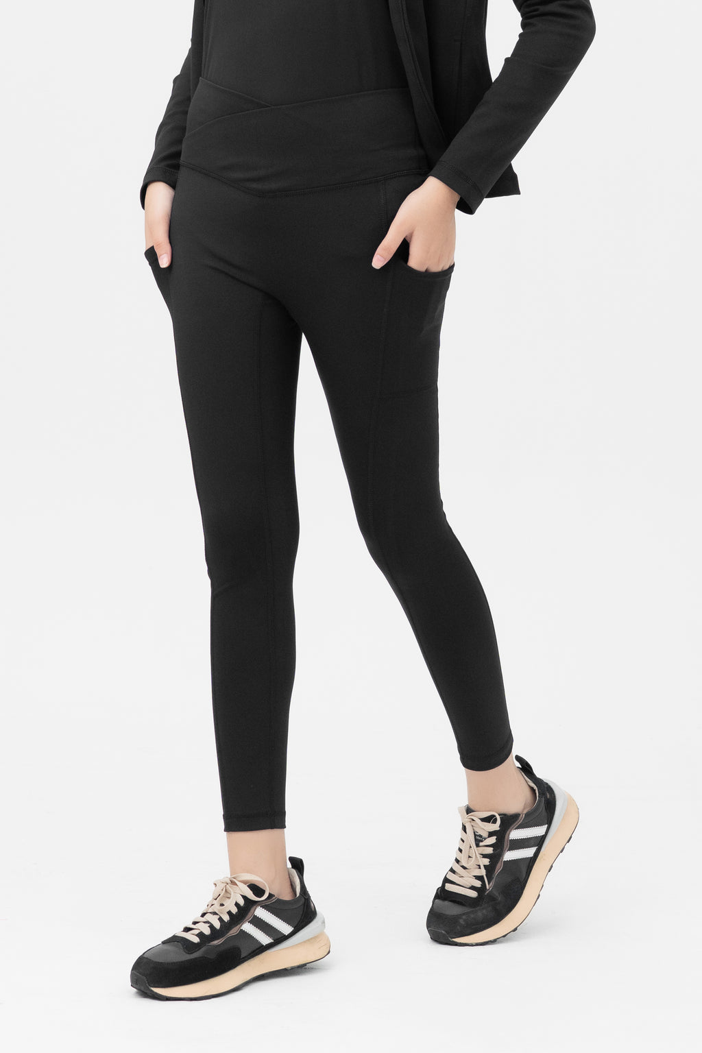Ethereal Soft Leggings - Criss Cross Belt