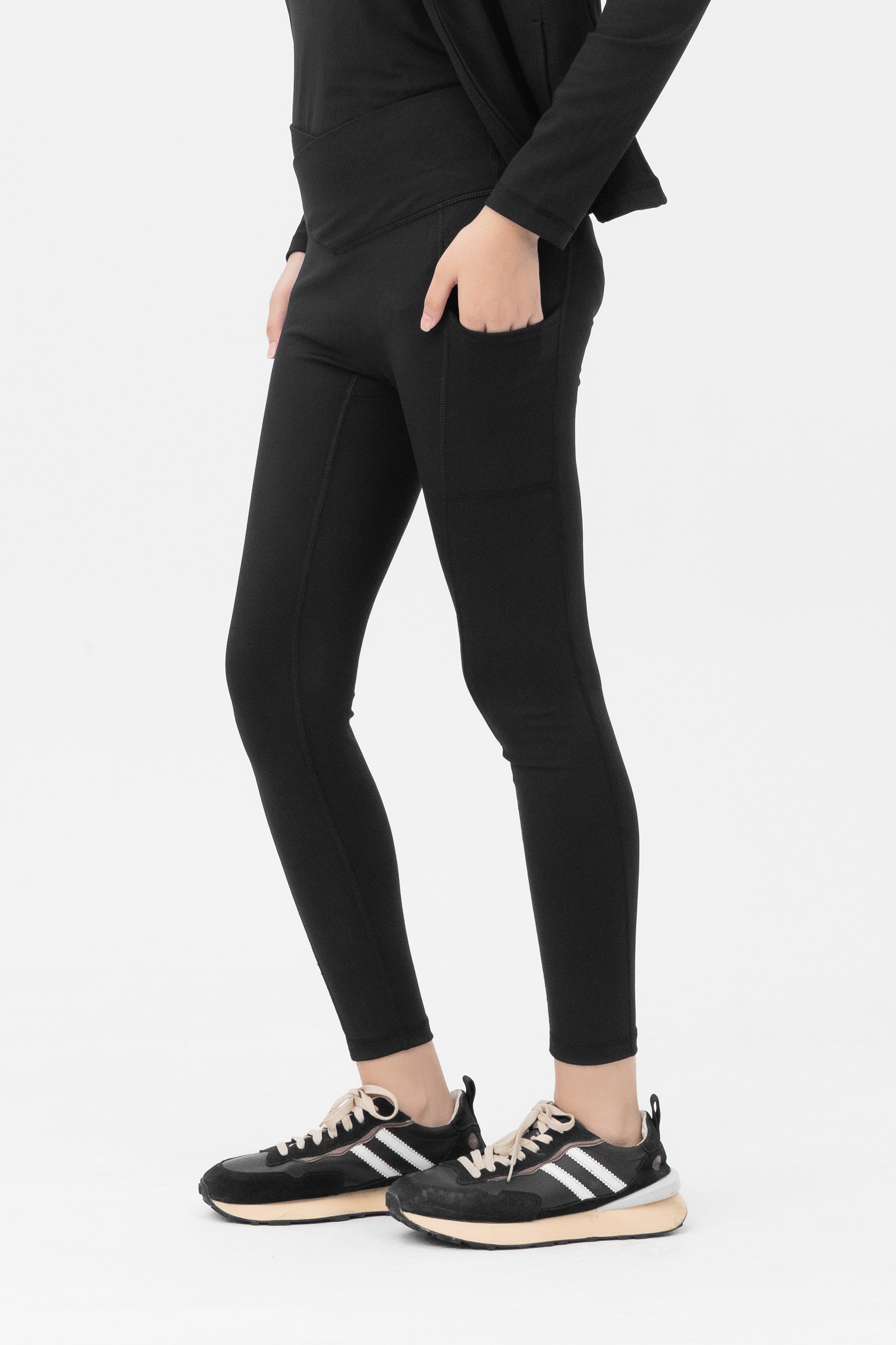 Ethereal Soft Leggings - Criss Cross Belt