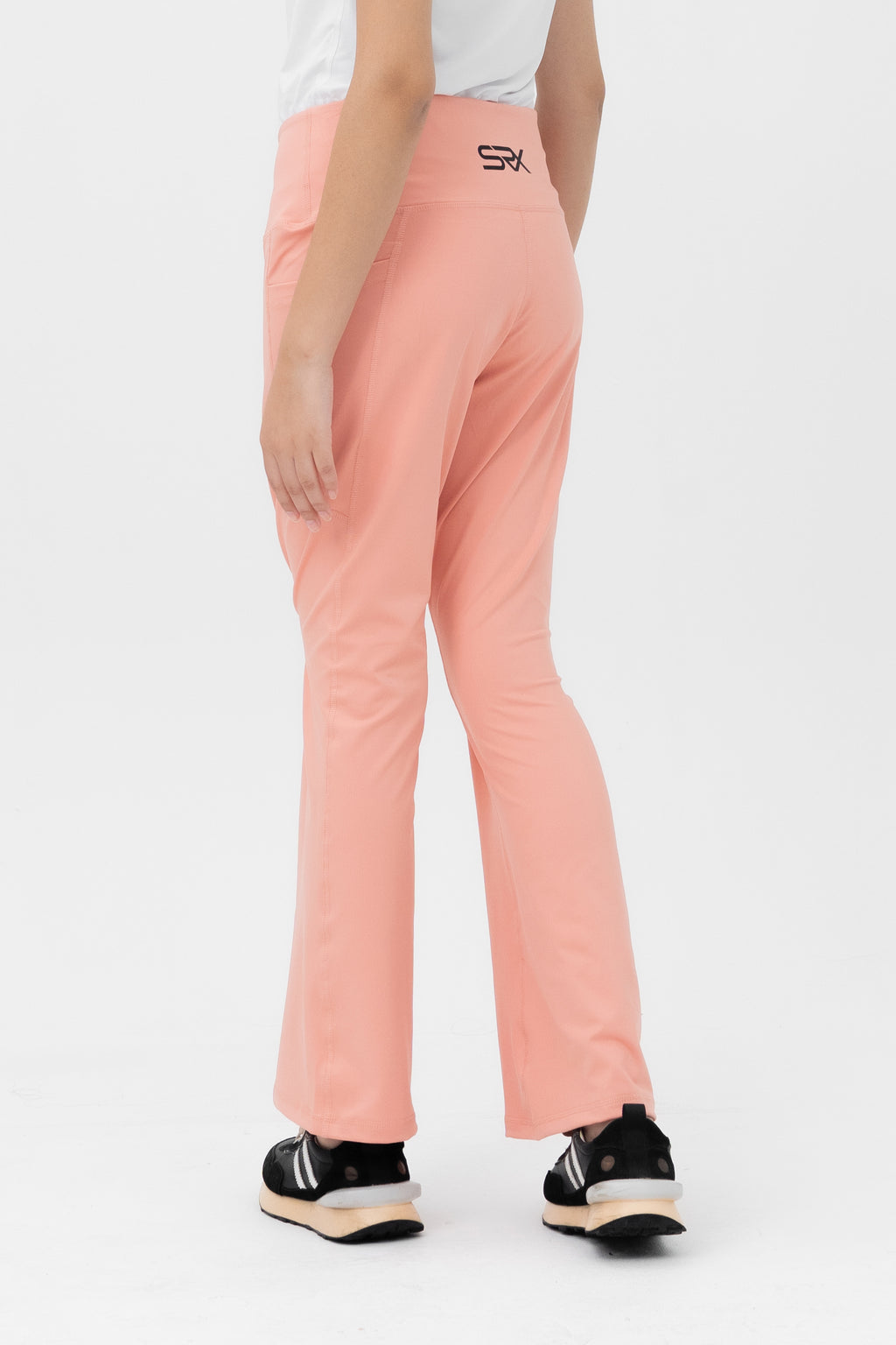 Mom Leggings - Straight Belt - Pink Quarts