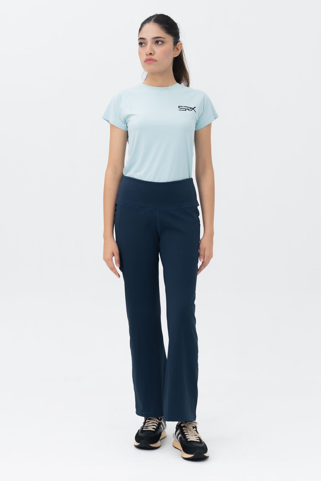 Mom Leggings - Straight Belt - Armory Navy