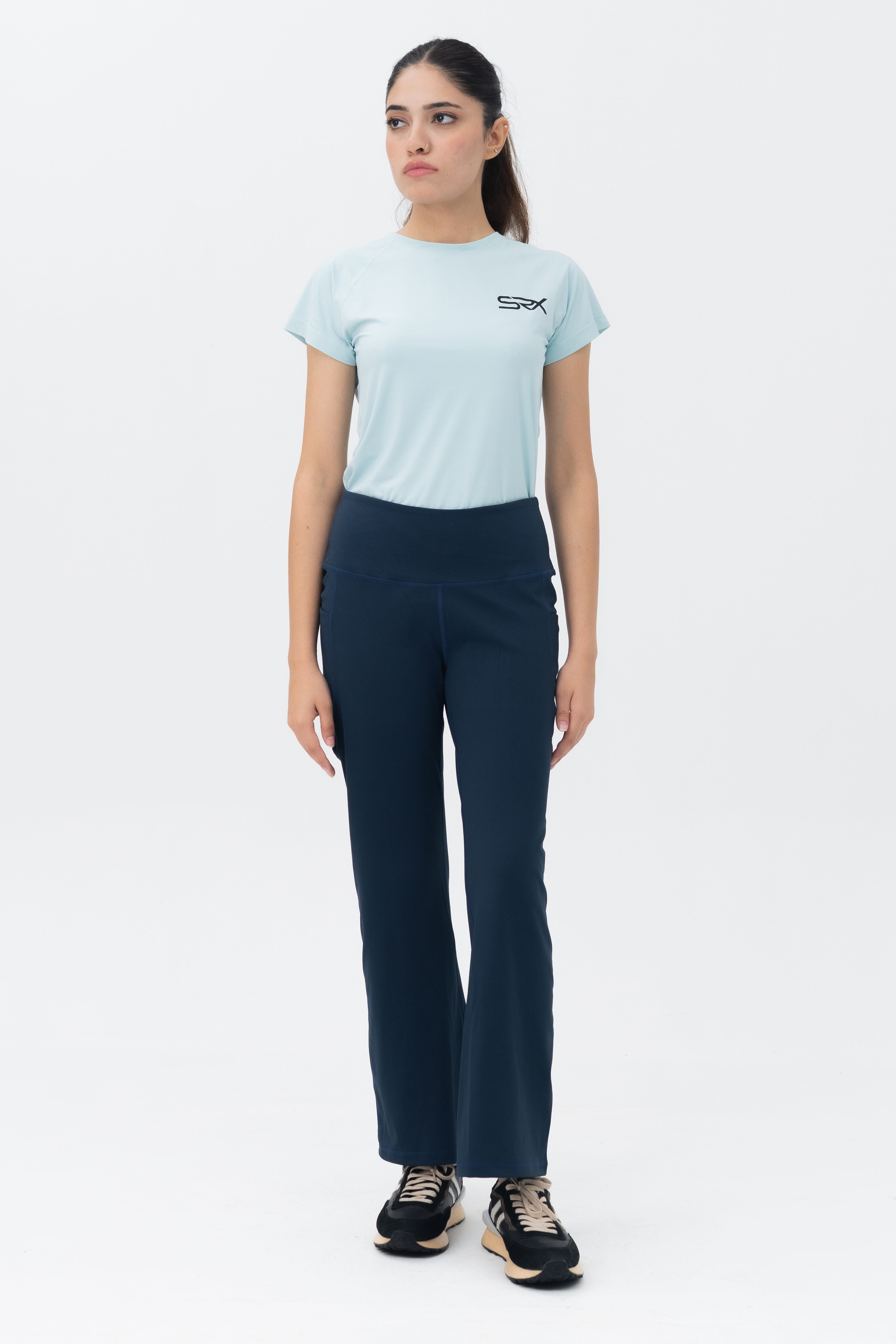 Mom Leggings - Straight Belt - Armory Navy