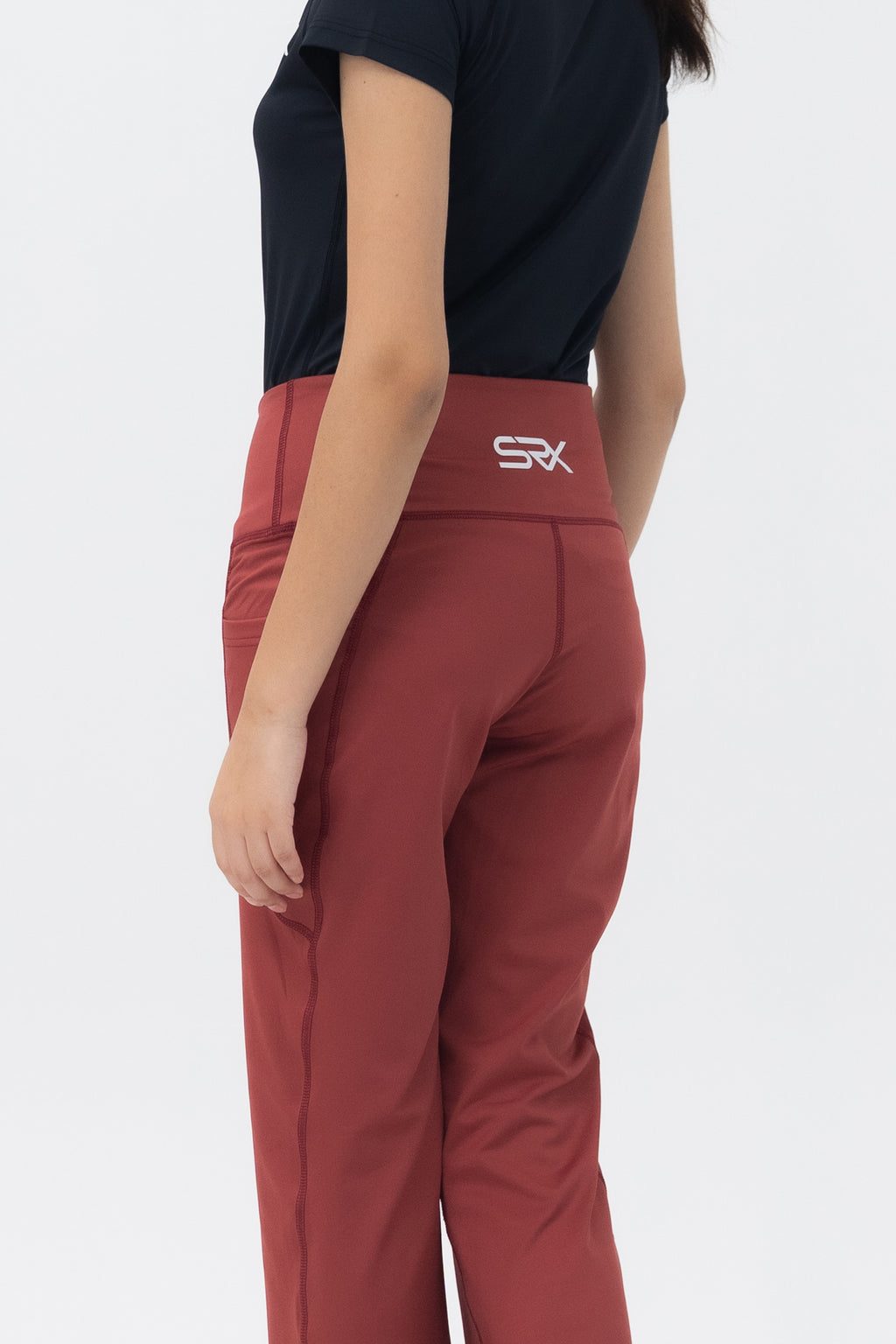 Mom Leggings - Straight Belt - Cedar