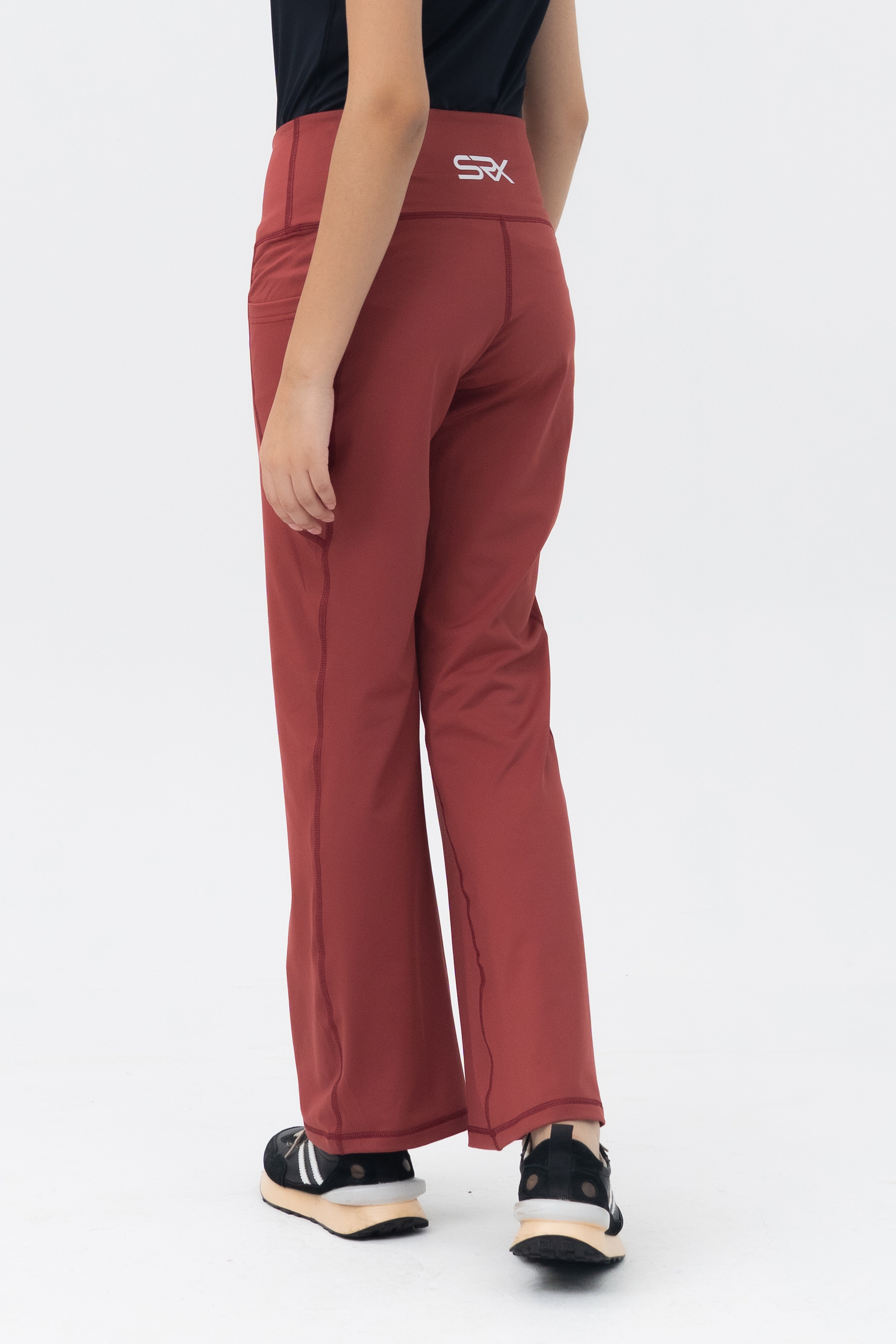 Mom Leggings - Straight Belt - Cedar