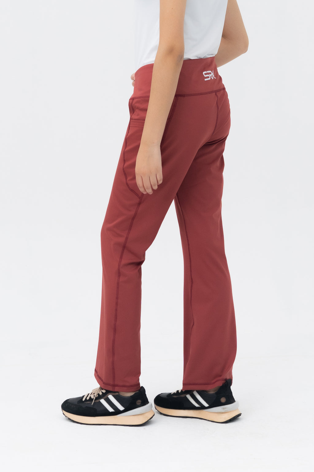 Mom Leggings - Criss Cross Belt - Cedar