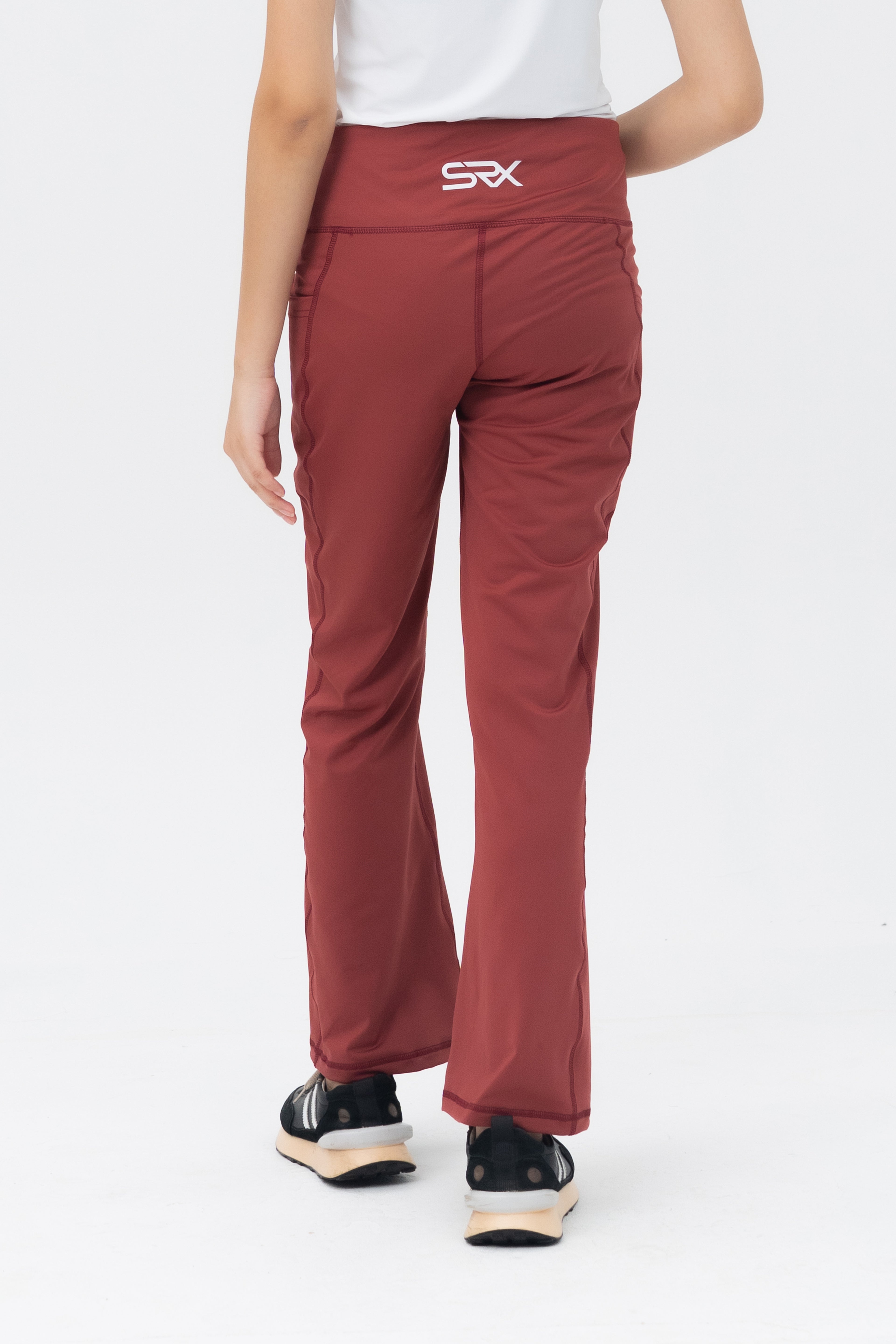 Mom Leggings - Criss Cross Belt - Cedar